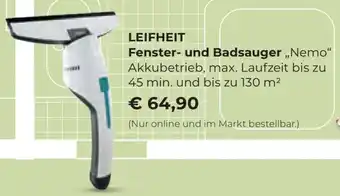 Interspar LEIFHEIT Fenster- und Badsauger „Nemo" Angebot