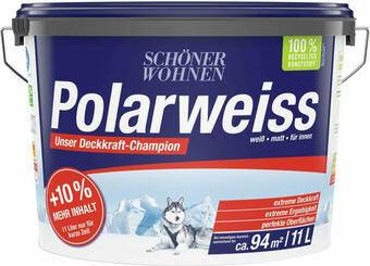 OBI Schöner wohnen wandfarbe polarweiss matt 11 l Angebot