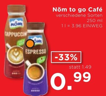 Unimarkt Nöm to go Café verschiedene Sorten 250 ml Angebot