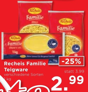 Unimarkt Recheis Familie Teigware 1 kg Angebot