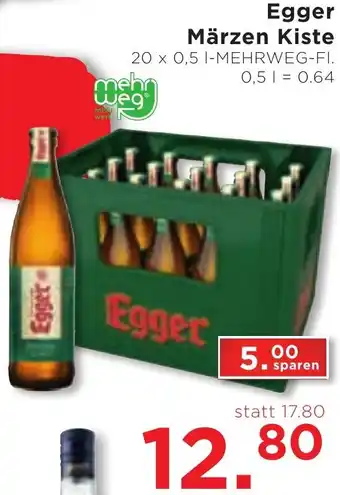 Unimarkt Egger Märzen Kiste 20 x 0,5 I-MEHRWEG-FI. 0,51 0.64 Angebot