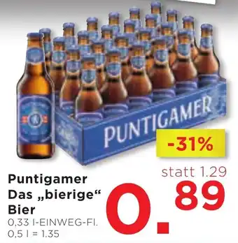 Unimarkt Puntigamer Das ,,bierige" Bier 0,33 L Angebot