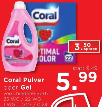 Unimarkt Coral Pulver oder Gel verschiedene Sorten 25 WG/22 WG Angebot