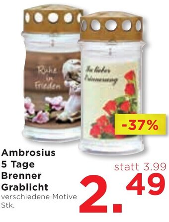 Unimarkt Ambrosius 5 Tage Brenner Grablicht verschiedene Motive Stk. Angebot