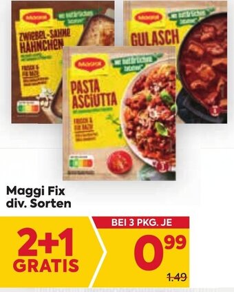 Billa Maggi Fix div. Sorten Angebot