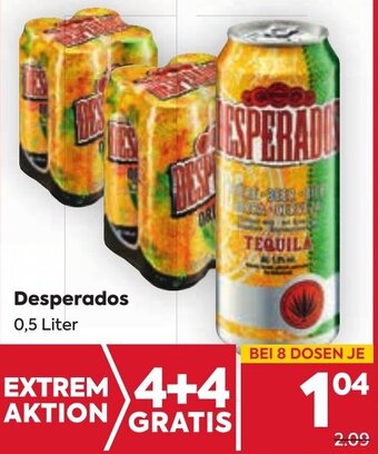 Billa Desperados 0,5 Liter Angebot