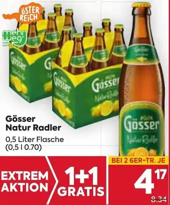 Billa Gösser Natur Radler 0,5 Liter Flasche (0,5 1 0.70) Angebot