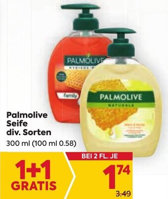 Billa Palmolive Seife div. Sorten 300 ml Angebot
