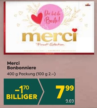 Billa Merci Bonbonniere 400 g Packung (100 g 2.-) Angebot