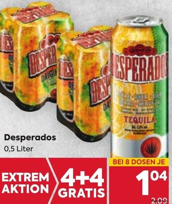 Billa Desperados 0,5 Liter Angebot