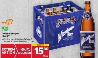 Billa Wieselburger Gold²) 0,5 Liter, auch im 6er-Träger³), Angebot