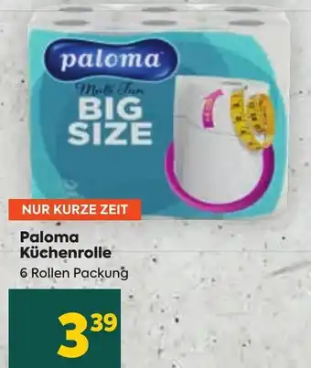 Billa Paloma Küchenrolle 6 Rollen Packung Angebot