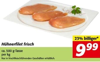 Nah&Frisch Hühnerfilet frisch ca. 500 g-Tasse Angebot