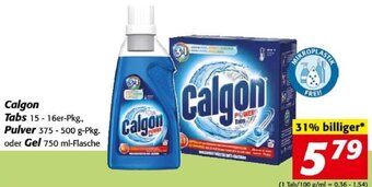 Nah&Frisch Calgon Tabs 15 - 16er-Pkg., Pulver 375 - 500 g-Pkg. oder Gel 750 ml-Flasche Angebot