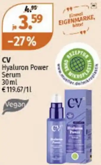 Müller CV Hyaluron Power Serum 30ml Angebot