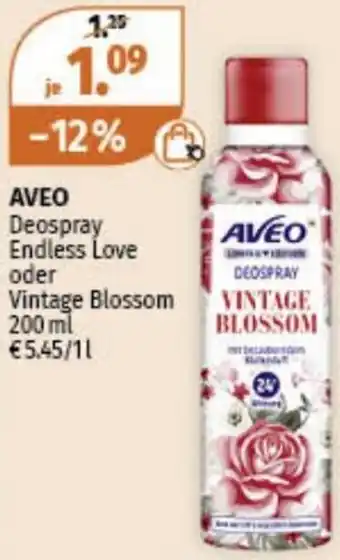 Müller AVEO Deospray Endless Love oder Vintage Blossom 200 ml Angebot