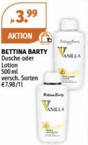 Müller BETTINA BARTY Dusche oder Lotion 500 ml Angebot