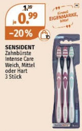 Müller SENSIDENT Zahnbürste Intense Care Weich, Mittel oder Hart 3 Stück Angebot