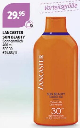Müller LANCASTER SUN BEAUTY Sonnenmilch 400 ml Angebot