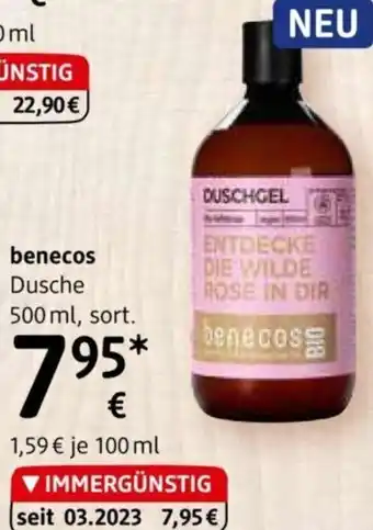 dm benecos Dusche 500 ml, sort. Angebot