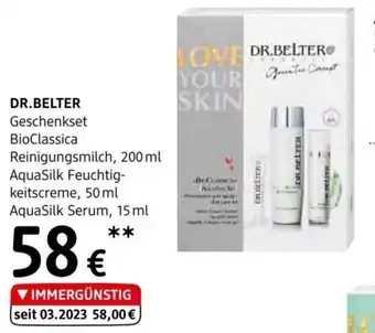 dm DR.BELTER Geschenkset BioClassica Reinigungsmilch, 200 ml keitscreme, 50 ml AquaSilk Serum, 15 ml Angebot