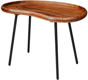 Möbelix Couchtisch holz massiv/metall sheesham/schwarz Angebot