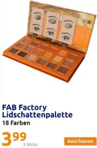 Action FAB Factory Lidschattenpalette 18 Farben Angebot
