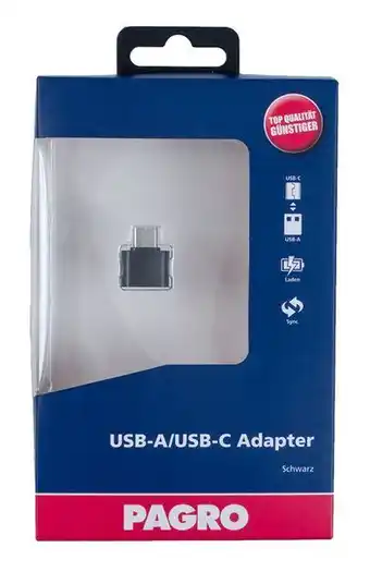 Pagro Diskont Pagro adapter usb-c auf usb-a schwarz Angebot