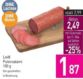 Sutterlüty Loidl Putensalami 100 g fein geschnitten In Bedienung Angebot