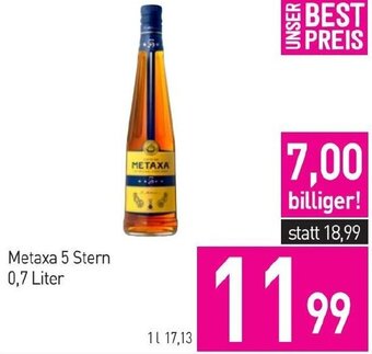 Sutterlüty Metaxa 5 Stern 0,7 Liter Angebot