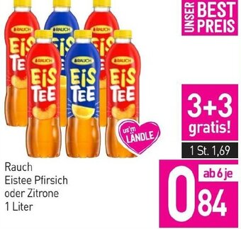 Sutterlüty Rauch Eistee Pfirsich oder Zitrone 1 Liter Angebot