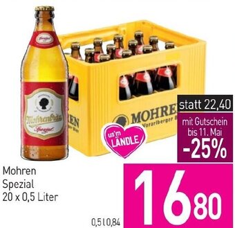 Sutterlüty Mohren Spezial 20 x 0,5 Liter Angebot