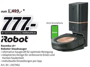 Media Markt iRobot Roomba s9+ Roboter Staubsauger Angebot