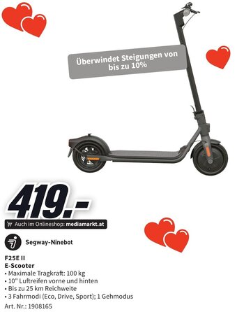 Media Markt Segway-Ninebot F25E II E-Scooter Angebot