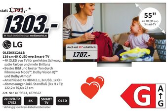 Media Markt LG OLED55C28LB 139 cm 4K OLED evo Smart-TV Angebot