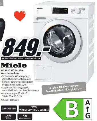 Media Markt Miele WCA030 WCS Active Waschmaschine Angebot