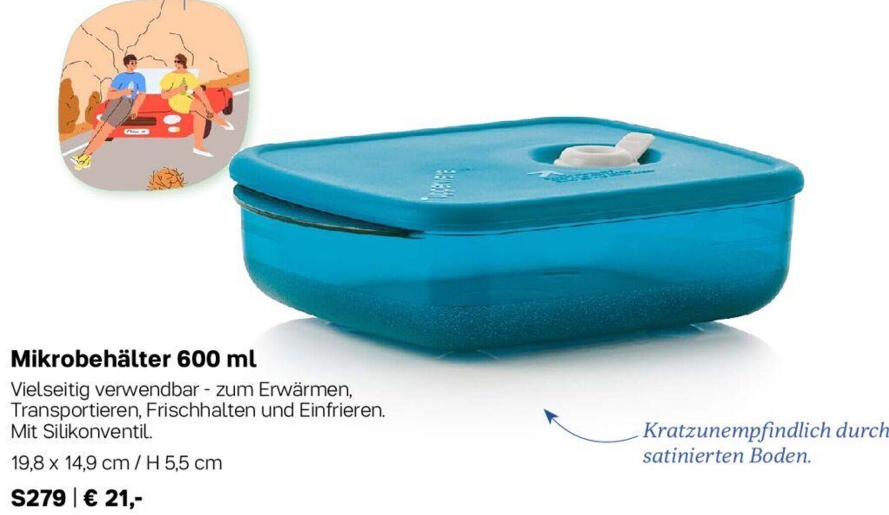 Tupperware Mikrobehälter 600 ml Angebot