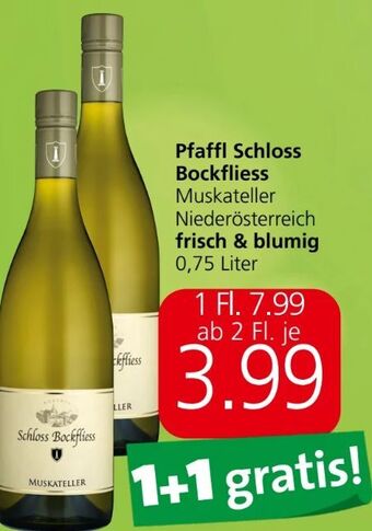 Spar Schloss bockfliess muskateller Angebot