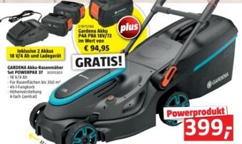 Bauhaus Akku-rasenmäher set powerpax 37 Angebot