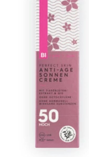 Bipa Sonnencreme perfect skin anti-age lsf 50 Angebot