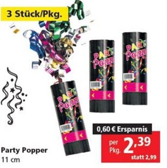 Pagro Diskont Party Popper 11 cm Angebot