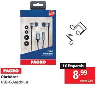 Pagro Diskont PAGRO Ohrhörer USB-C-Anschluss Angebot