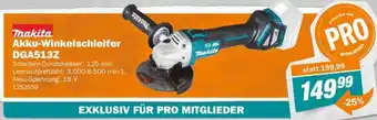 Let's Do It Baumarkt makita Akku-Winkelschleifer DGA513Z Angebot