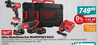 Let's Do It Baumarkt Milwaukee Akku-Maschinen-Set M18FPP2E3-502X Angebot