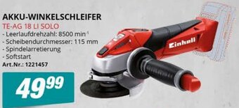 Let's Do It Baumarkt AKKU-WINKELSCHLEIFER TE-AG 18 LI SOLO Angebot
