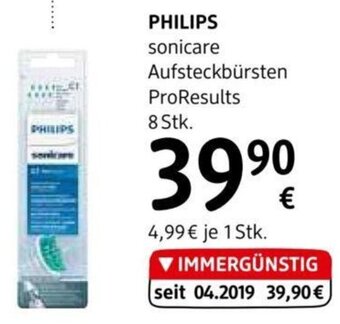 dm PHILIPS sonicare Aufsteckbürsten ProResults 8 Stk. Angebot