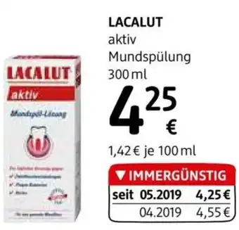dm LACALUT aktiv Mundspülung 300ml Angebot