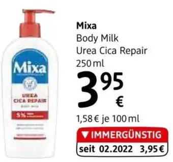 dm Mixa Body Milk Urea Cica Repair 250 ml Angebot