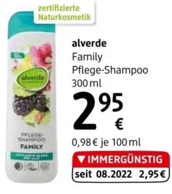dm alverde Family Pflege-Shampoo 300 ml Angebot