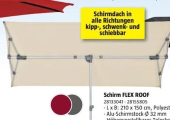 Bauhaus Schirm flex roof Angebot